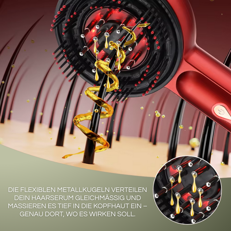 LumiHair – Rotlicht Haarbürste