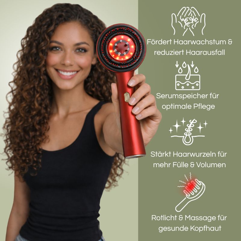 LumiHair – Rotlicht Haarbürste