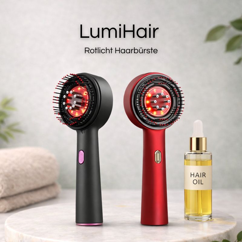 LumiHair – Rotlicht Haarbürste