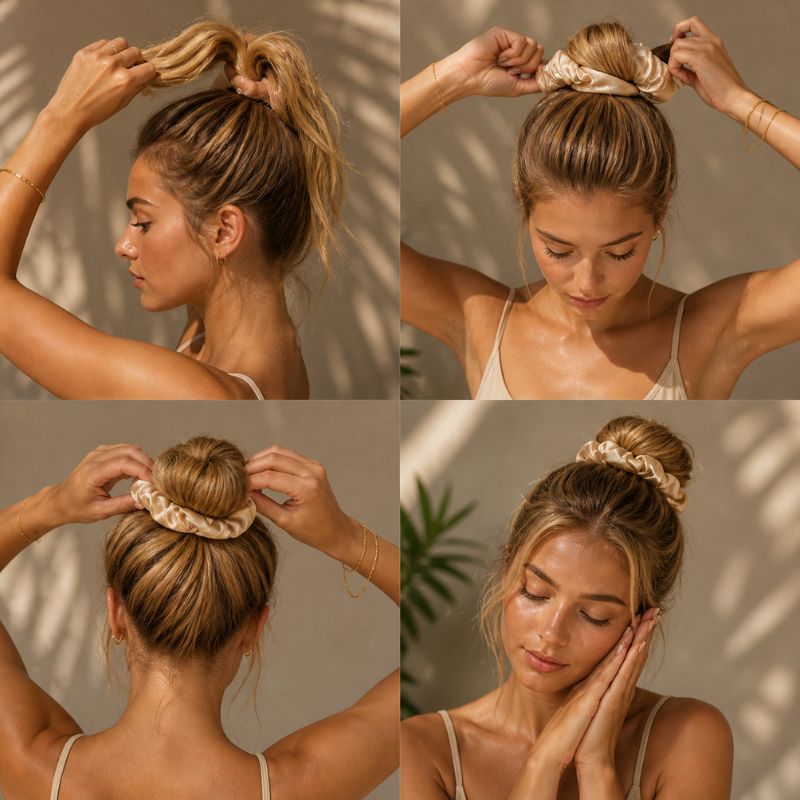 Silk Cloud - Volumen Satin Haargummi